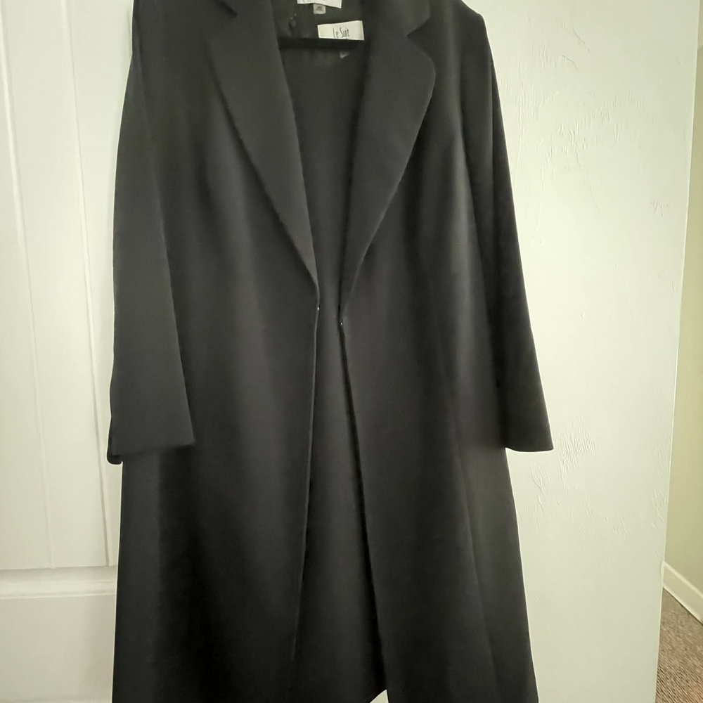 Le Suit Black Long Women's 2 Piece Suite